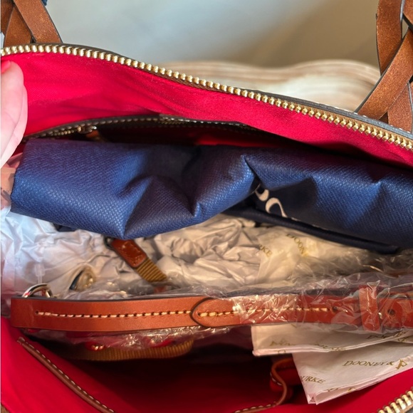 DOONEY & BOURKE Bone Ostrich Celeste Satchel NWT - Picture 2 of 6